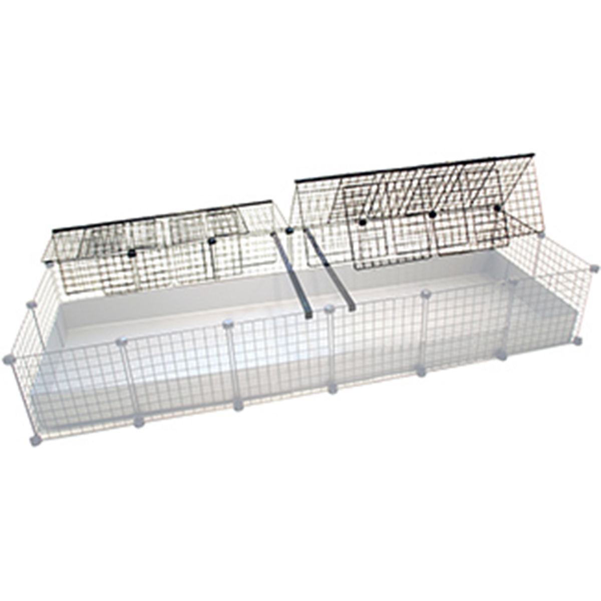 Jumbo Cage with cover tented back