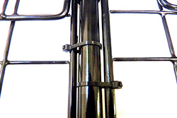 Cage cover rod shown as hinged